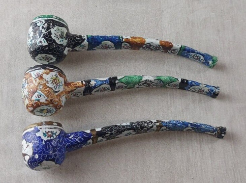 Lot anciennes pipes opium - à,